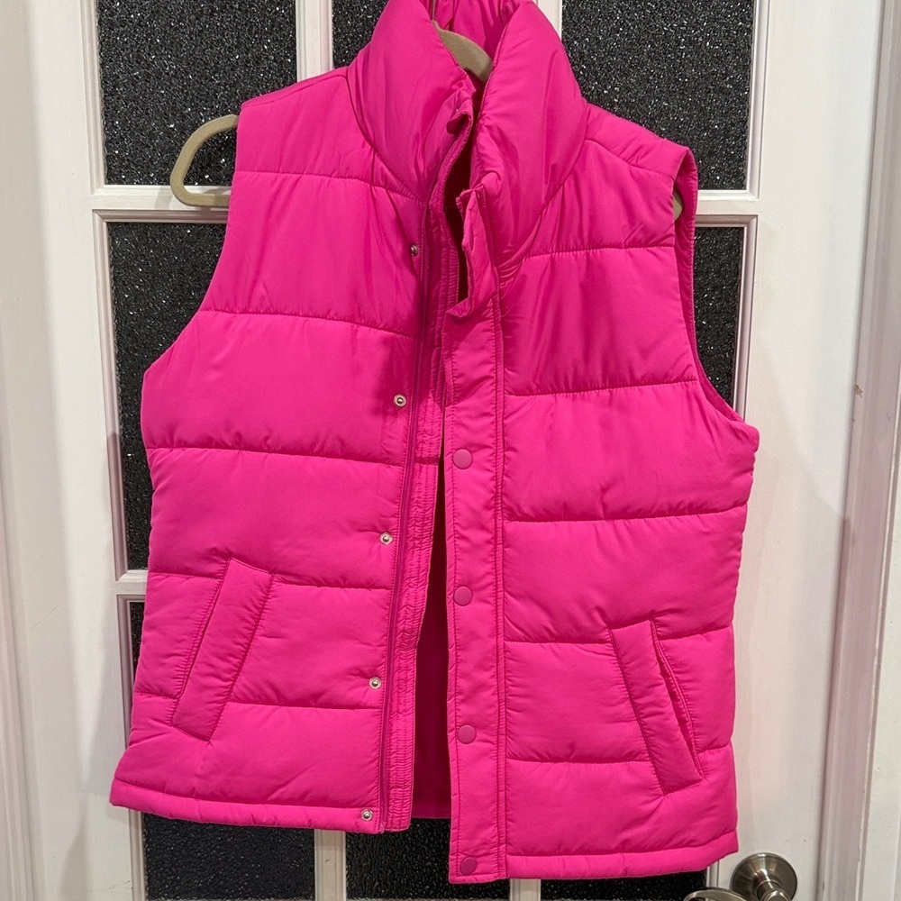 Bright Pink mySTYLE Puffer Vest**Call Out** see photos